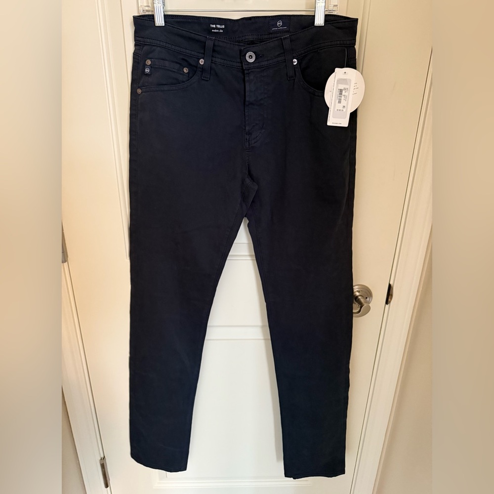 Men’s - AG Adriano Goldschmied Navy Blue Modern Slim Jeans